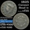 1825 Coronet Head Large Cent 1c Grades vf++