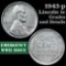 1943-p Lincoln Cent 1c Grades Unc Details