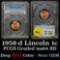 PCGS 1958-d Lincoln Cent 1c Graded ms64 RD By PCGS