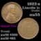1923-s Lincoln Cent 1c Grades Choice AU