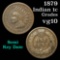 1879 Indian Cent 1c Grades vg+