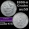 1886-o Morgan Dollar $1 Grades AU, Almost Unc