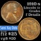 1910-s Lincoln Cent 1c Grades f details