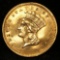 1856 Slanted 5 Gold Dollar $1 Grades AU Details