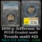 PCGS 1950-p Jefferson Nickel 5c Graded ms65 By PCGS
