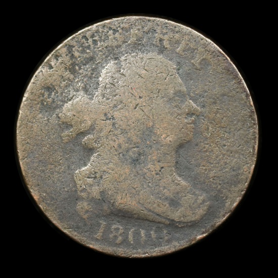 1800 Draped Bust Half Cent 1/2c Grades f, fine
