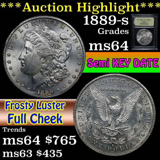 ***Auction Highlight*** 1889-s Morgan Dollar $1 Graded Choice Unc By USCG (fc)