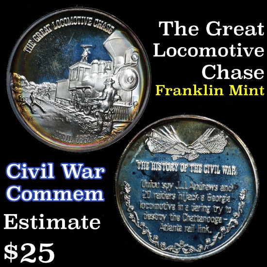 The Great Locomotive Chase .825 oz. Silver Round