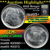 ***Auction Highlight*** 1926 Sesqui Old Commem Half Dollar 50c Graded GEM+ Unc By USCG (fc)