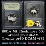1991 S Mount Rushmore Modern Commem Half Dollar 50c Graded GEM++ Proof Deep Cameo By USCG