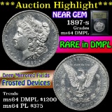 ***Auction Highlight*** 1897-s Morgan Dollar $1 Grades Choice Unc DMPL (fc)