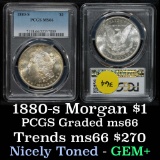 PCGS 1880-s Morgan Dollar $1 Graded ms66 By PCGS
