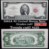 1963A $2 Red Seal United States Note Grades Gem++ CU