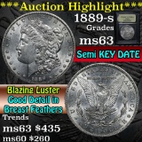 ***Auction Highlight*** 1889-s Morgan Dollar $1 Graded Select Unc By USCG (fc)