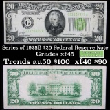 1928B $20 Federal Reserve Note Grades xf+