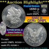 ***Auction Highlight*** 1880-p Morgan Dollar $1 Graded GEM+ UNC DMPL By USCG (fc)