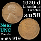 1929-d Lincoln Cent 1c Grades Choice AU/BU Slider
