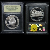 1990-p Eisenhower Modern Commem Dollar $1 Graded GEM++ Proof Deep Cameo By USCG