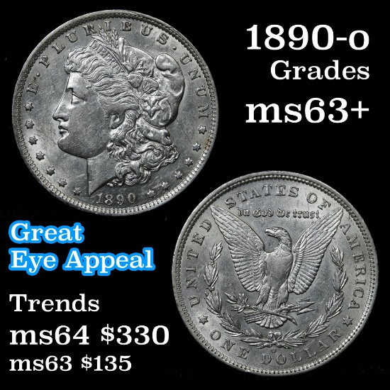 1890-o Morgan Dollar $1 Grades Select+ Unc