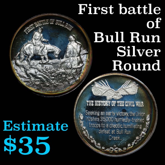 First Battle Of Bull Run Limited Edition Lincoln Mint silver .825 oz. .999 fine silver