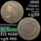 1810 Classic Head half cent 1/2c Grades vg+