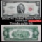 1953C $2 Red Seal United States Note Grades AU, Almost Unc