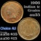 1906 Indian Cent 1c Grades Choice AU