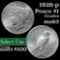 1926-p Peace Dollar $1 Grades Select Unc