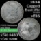 1834 Capped Bust Quarter 25c Grades vf+