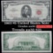 1963 $5 Red seal United States Note Grades AU, Almost Unc