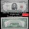 1963 $5 Red seal United States Note Grades Choice AU/BU Slider