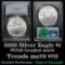 PCGS 2009 Silver Eagle Dollar $1 Graded ms70 By PCGS