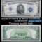 1934D $5 Blue Seal Silver Certificate Grades AU, Almost Unc