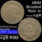 1841 Braided Hair Large Cent 1c Grades vg, very good