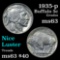 1935-p Buffalo Nickel 5c Grades Select Unc