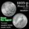 1935-p Peace Dollar $1 Grades Select+ Unc