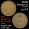 1890 Indian Cent 1c Grades Select AU