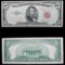 1953B $5 Red Seal United States Note Grades Choice AU