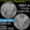 ***Auction Highlight*** 1887-s Morgan Dollar $1 Grades Select Unc PL (fc)