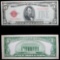 1928C $5 Red Seal United States Note Grades AU, Almost Unc