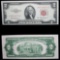 1953A $2 Red Seal United States Note Grades Choice AU