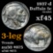 ***Auction Highlight*** 1937-d 3 leg Buffalo Nickel 5c Grades xf+ (fc)