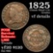 1825 Classic Head half cent 1/2c Grades vf details