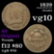 1829 Classic Head half cent 1/2c Grades vg+