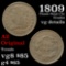 1809 Classic Head half cent 1/2c Grades vg details