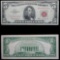 1963 $5 Red seal United States Note Grades xf+