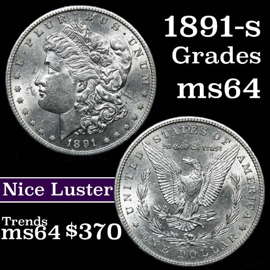 1891-s Morgan Dollar $1 Grades Select Unc