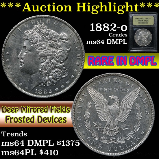 ***Auction Highlight*** 1882-o Morgan Dollar $1 Graded Choice Unc DMPL By USCG (fc)