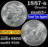 1887-s Morgan Dollar $1 Grades Select+ Unc