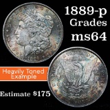 1889-p Morgan Dollar $1 Grades GEM+ Unc